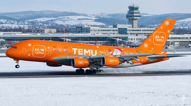 Temu lietadlo Vianoce