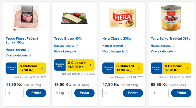 Zadanie zľavového promo kódu a ukážka výhod Clubcard pre nákup na Tesco online