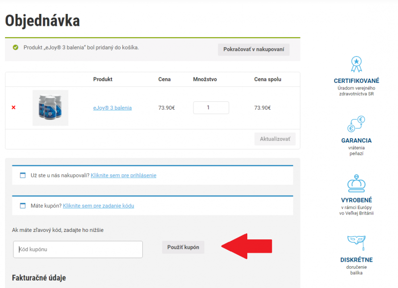 eJoy zľavový kód 3€ august 2021 PromoKupon